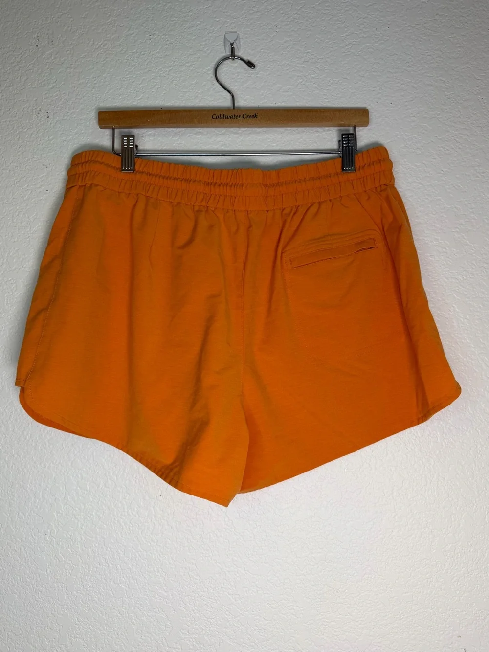 United By Blue Women's Responsible Swim Shorts in the color Orange Ochre, XL - Picture 3 of 9